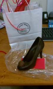 Chocolate Shoe!  Looks elegant, tastes delicious.