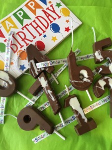Celebrate with Chocolate birthday candles